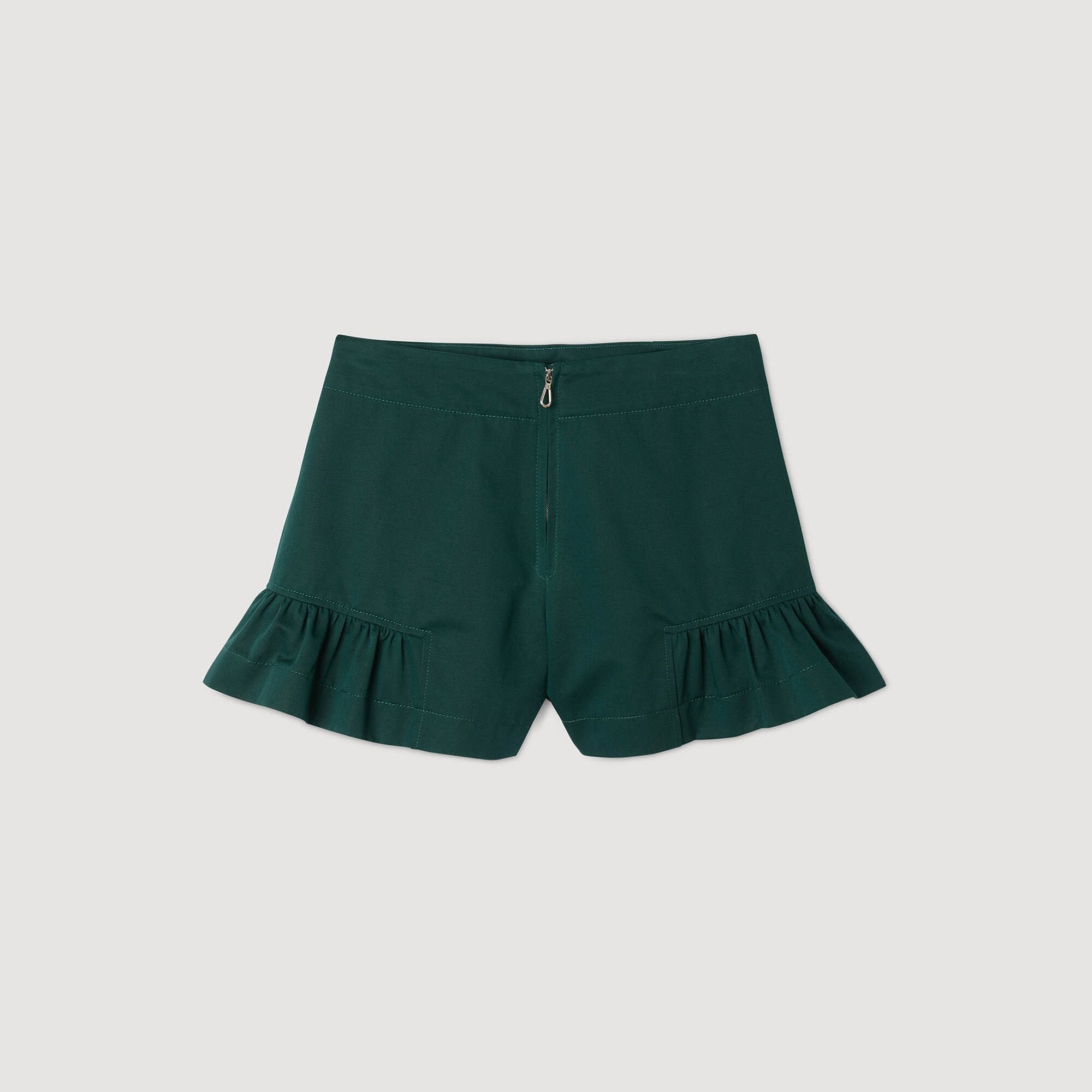 Sandro Women Flared ruffled shorts
