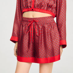 Sandro Women Scarf print shorts