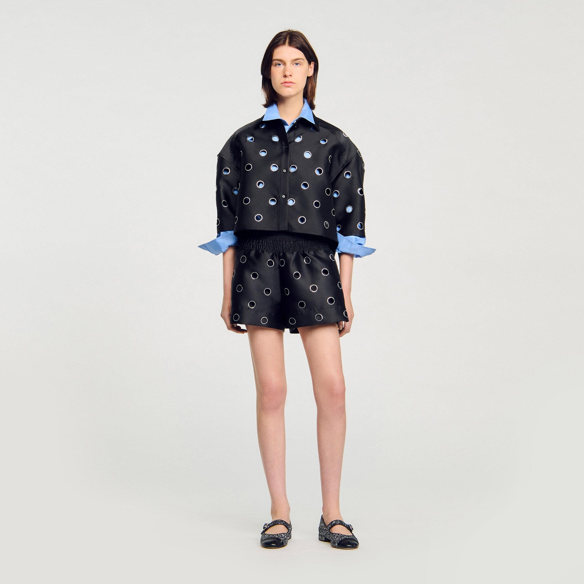 Sandro Women Rhinestone shorts
