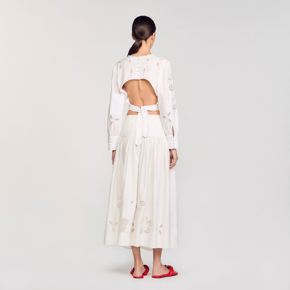 Sandro Women Poplin crop top