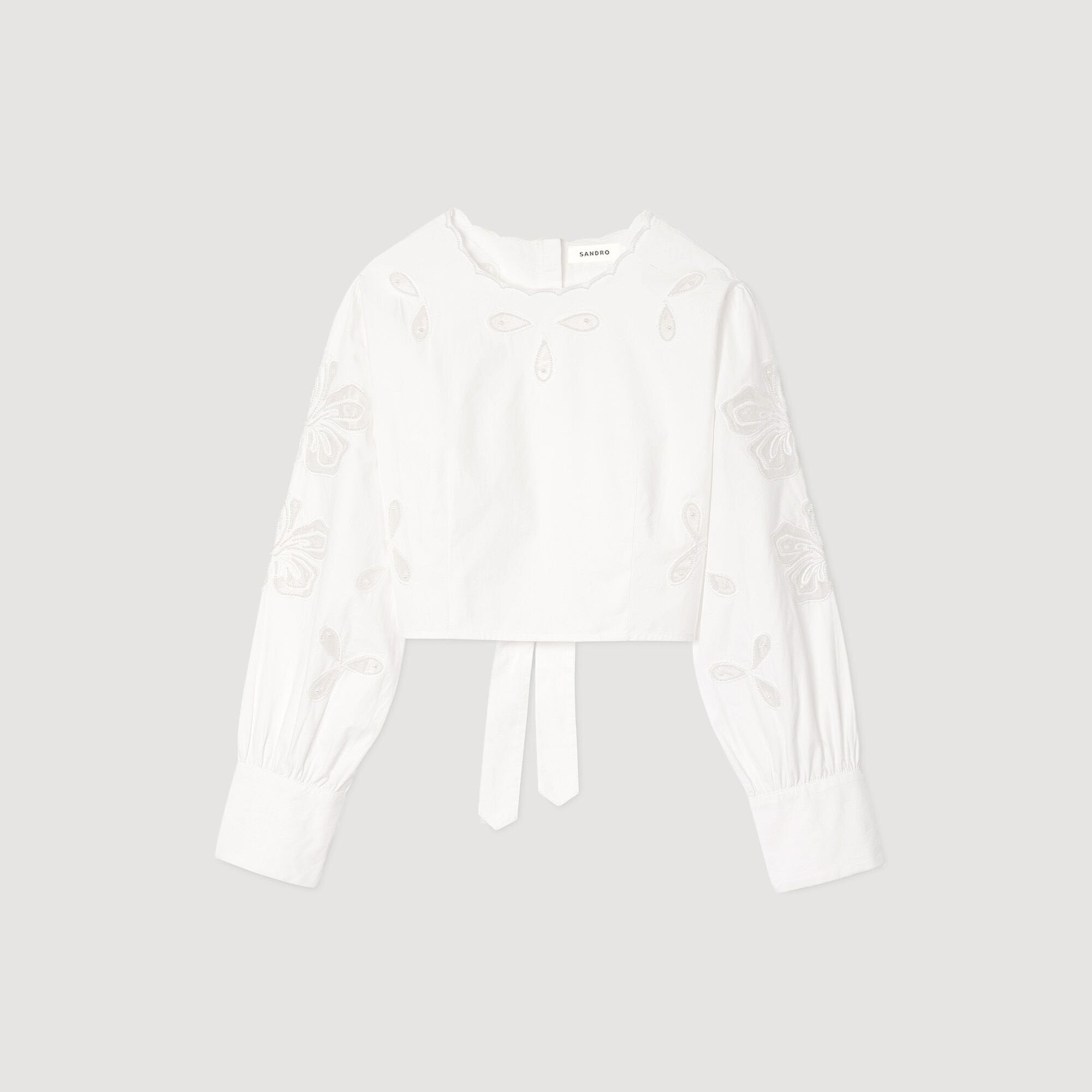 Sandro Women Poplin crop top
