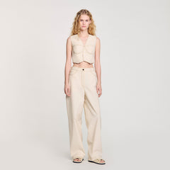 Sandro Women Denim cropped jacket