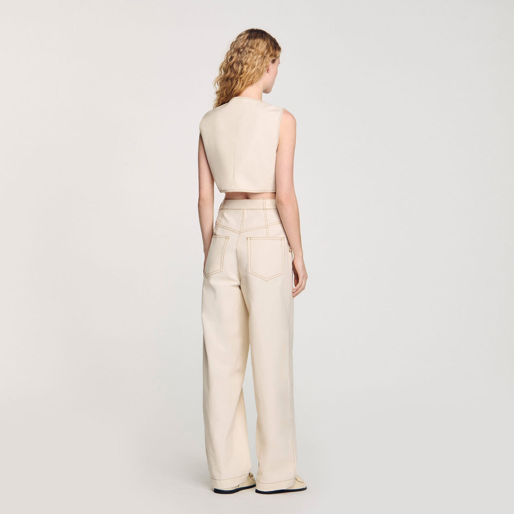 Sandro Women Denim cropped jacket