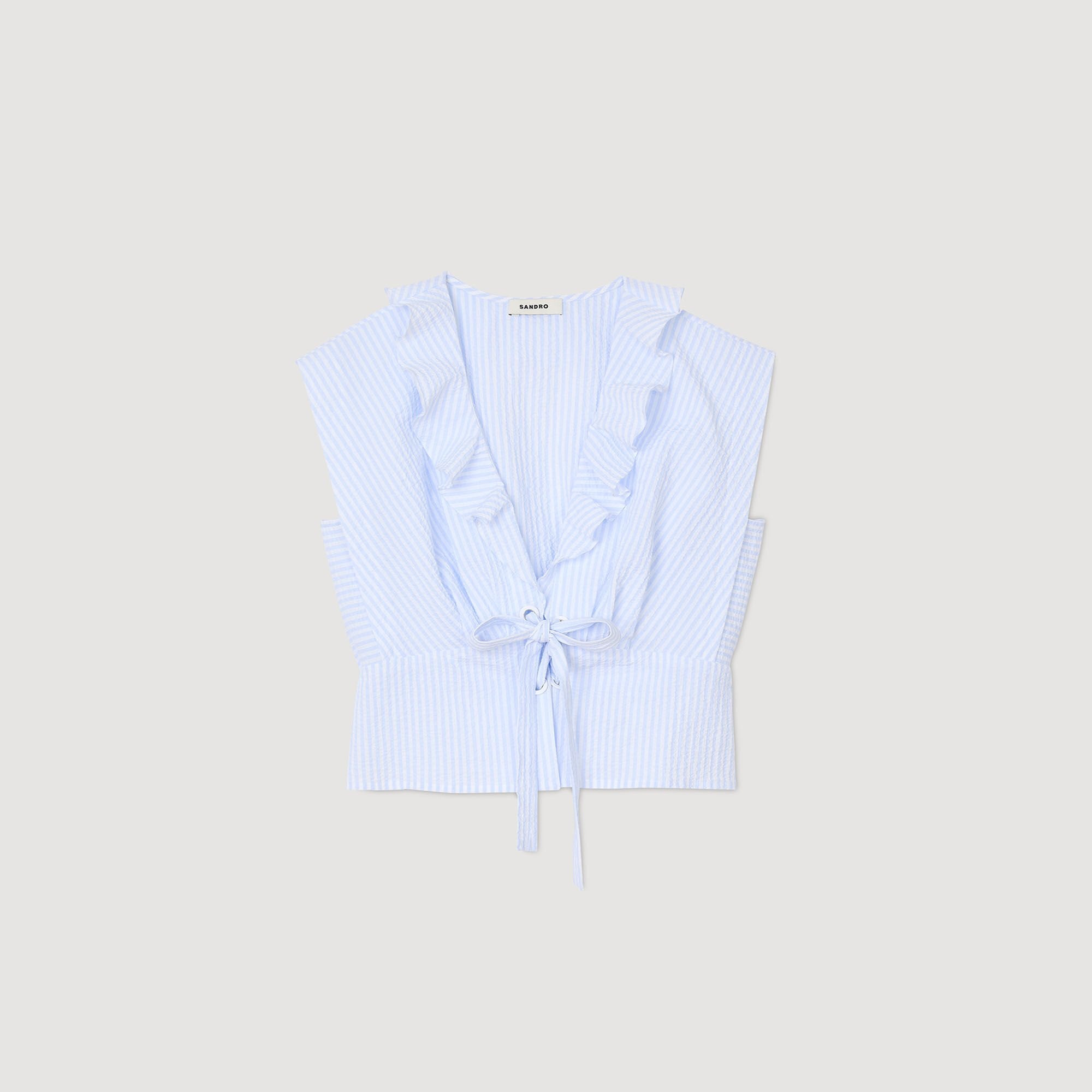 Sandro Women Striped crop top