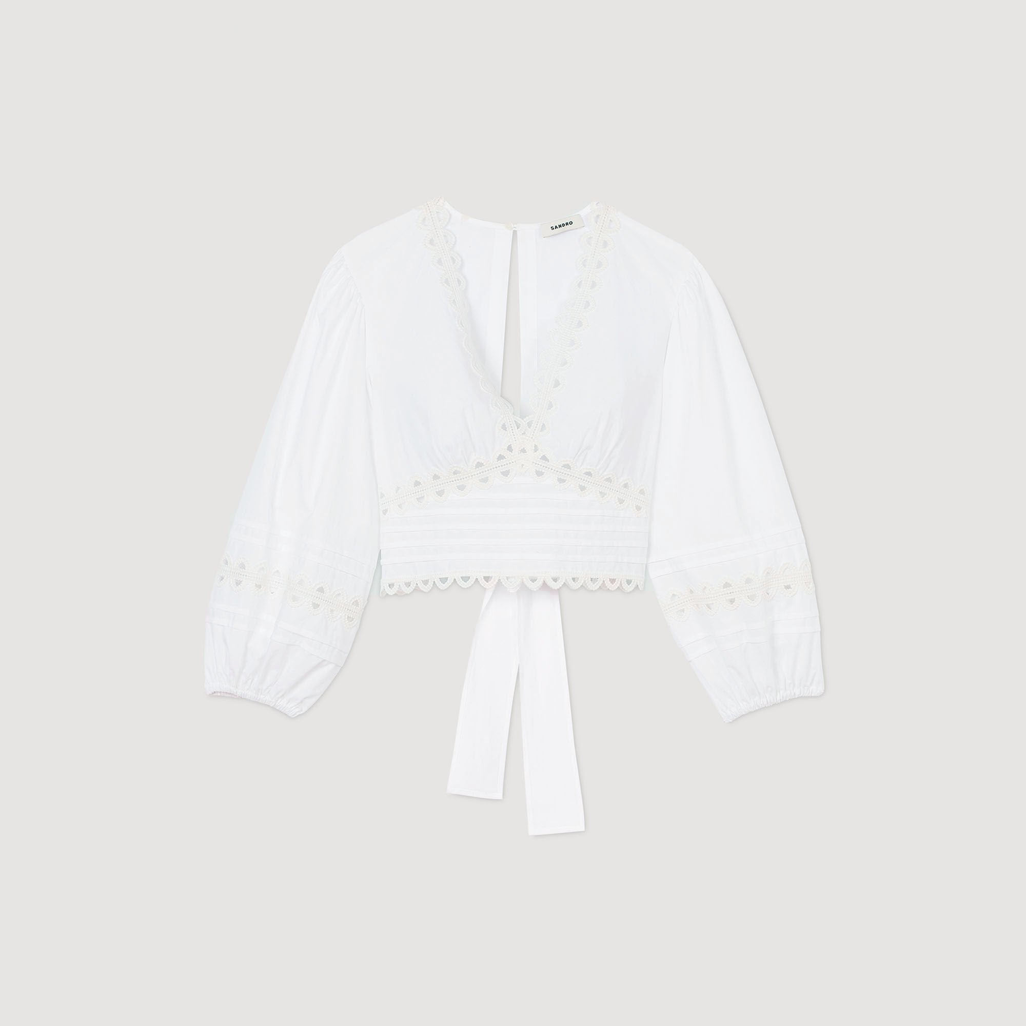 Sandro Women Poplin crop top