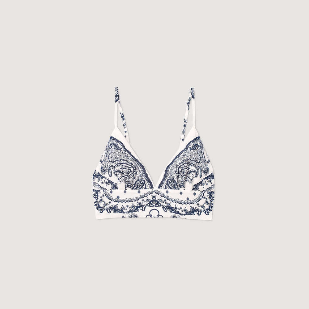 Sandro Women Bandana print crop top