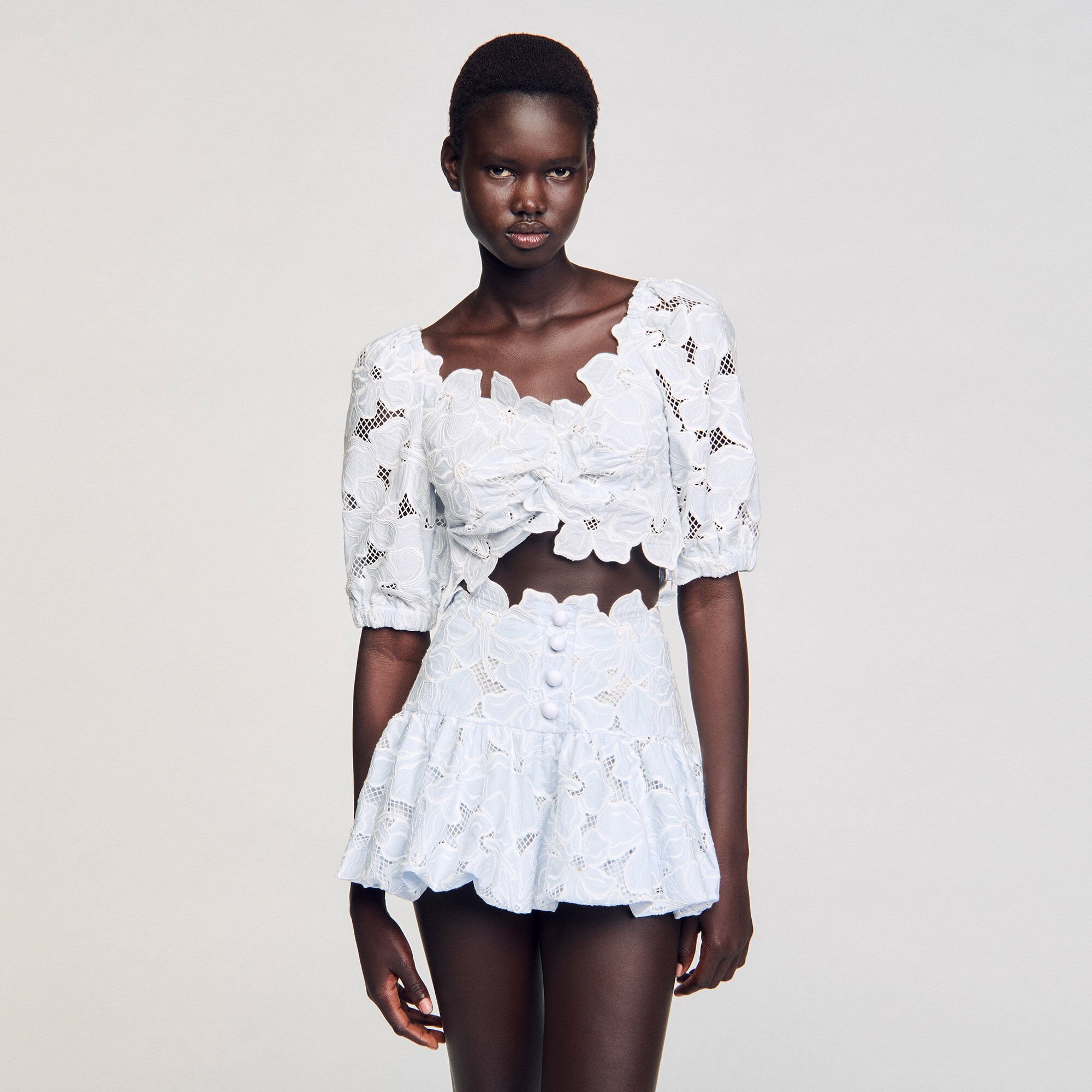 Sandro Women Guipure lace top