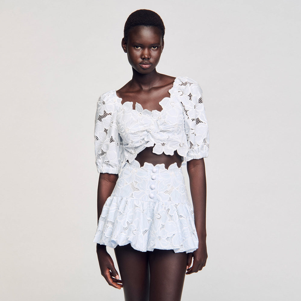Sandro Women Guipure lace top