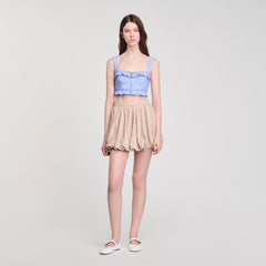Sandro Women Striped crop top