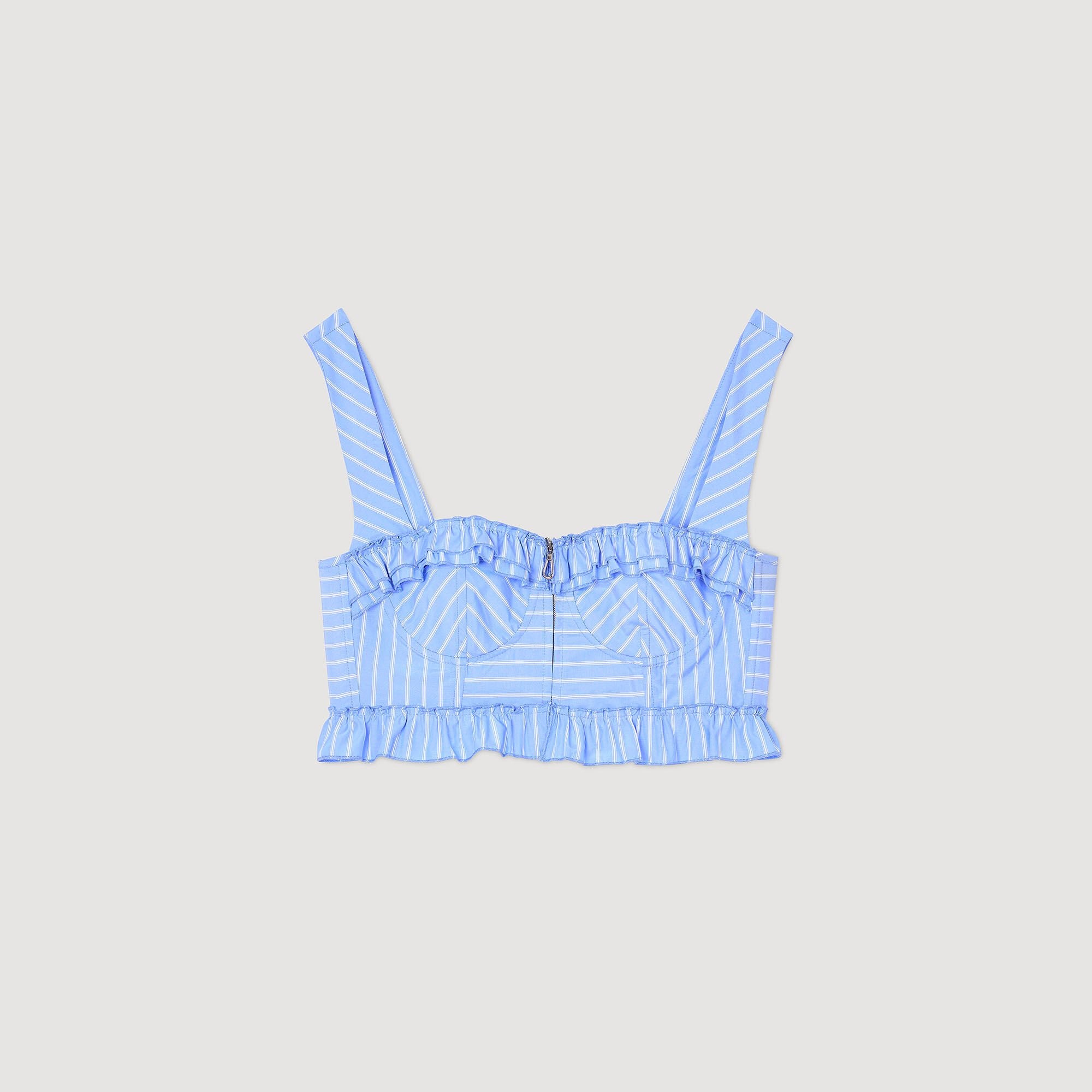 Sandro Women Striped crop top