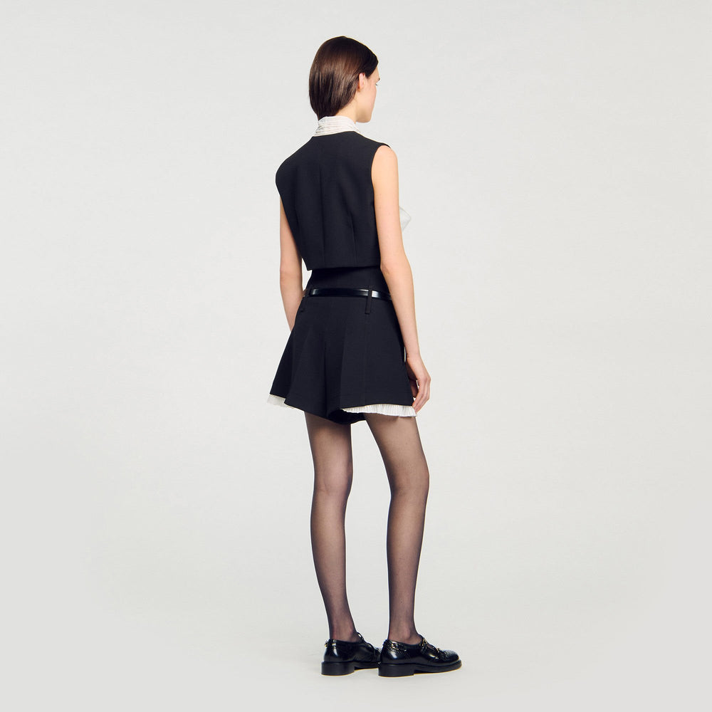 Sandro Women Bow neck crop top