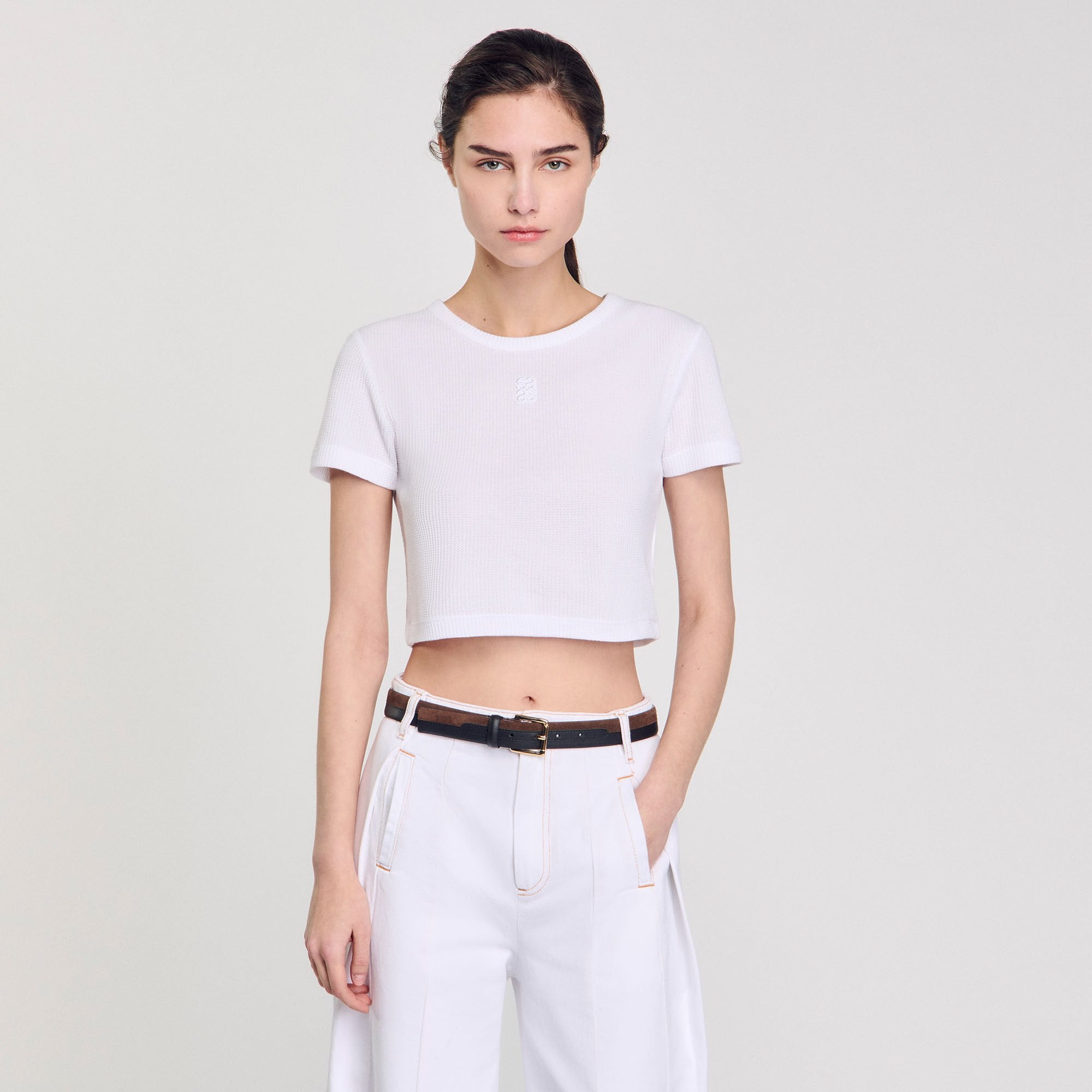 Sandro Women Cropped T-shirt