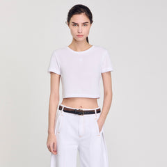 Sandro Women Cropped T-shirt