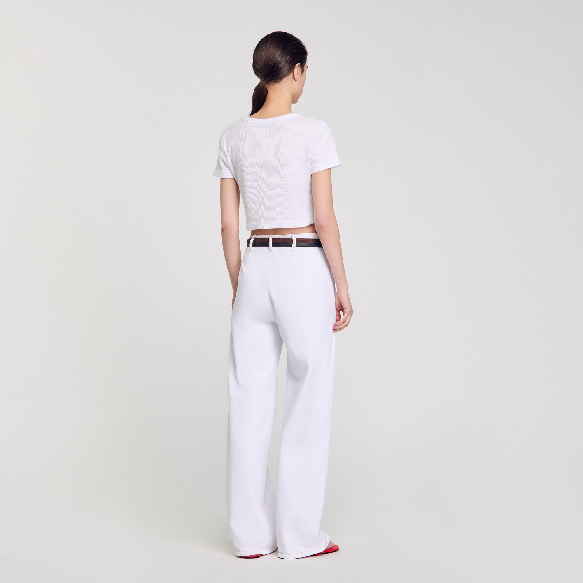 Sandro Women Cropped T-shirt