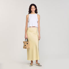 Sandro Women Beaded crop top