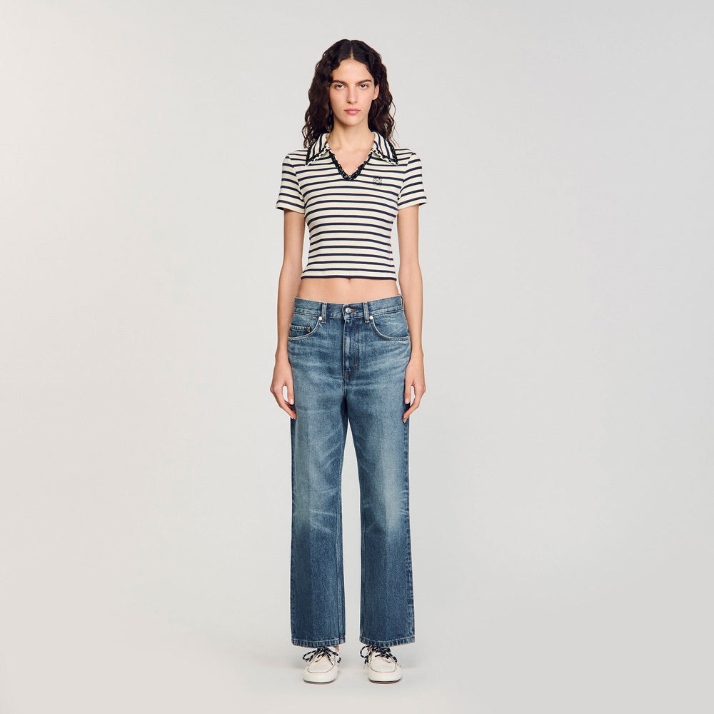 Sandro Women Striped polo shirt