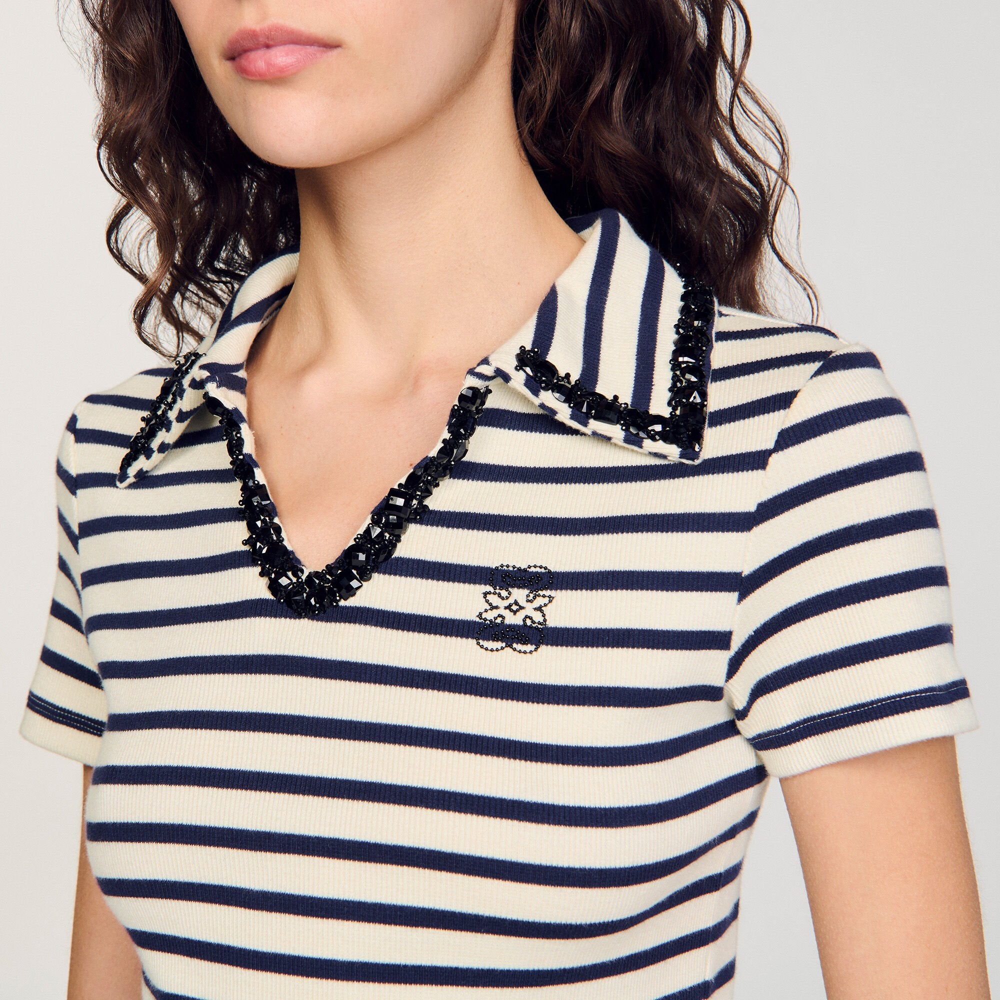 Sandro Women Striped polo shirt