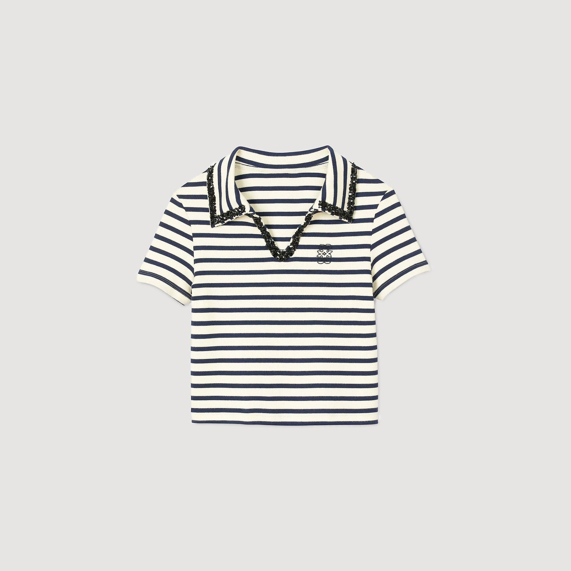 Sandro Women Striped polo shirt
