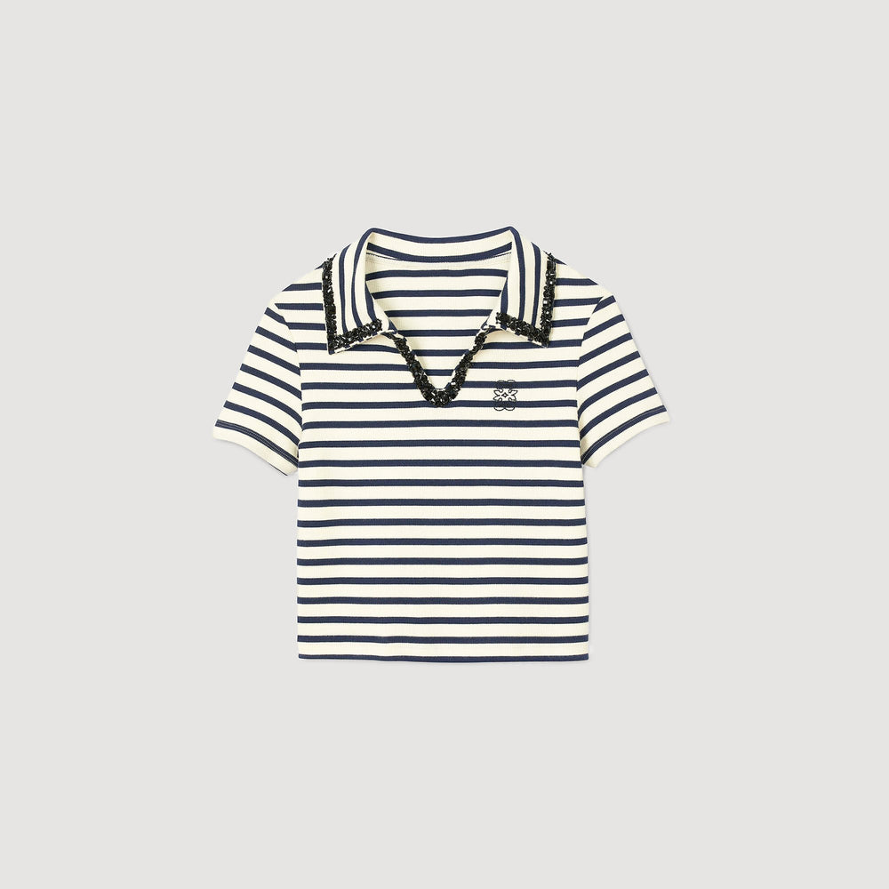 Sandro Women Striped polo shirt