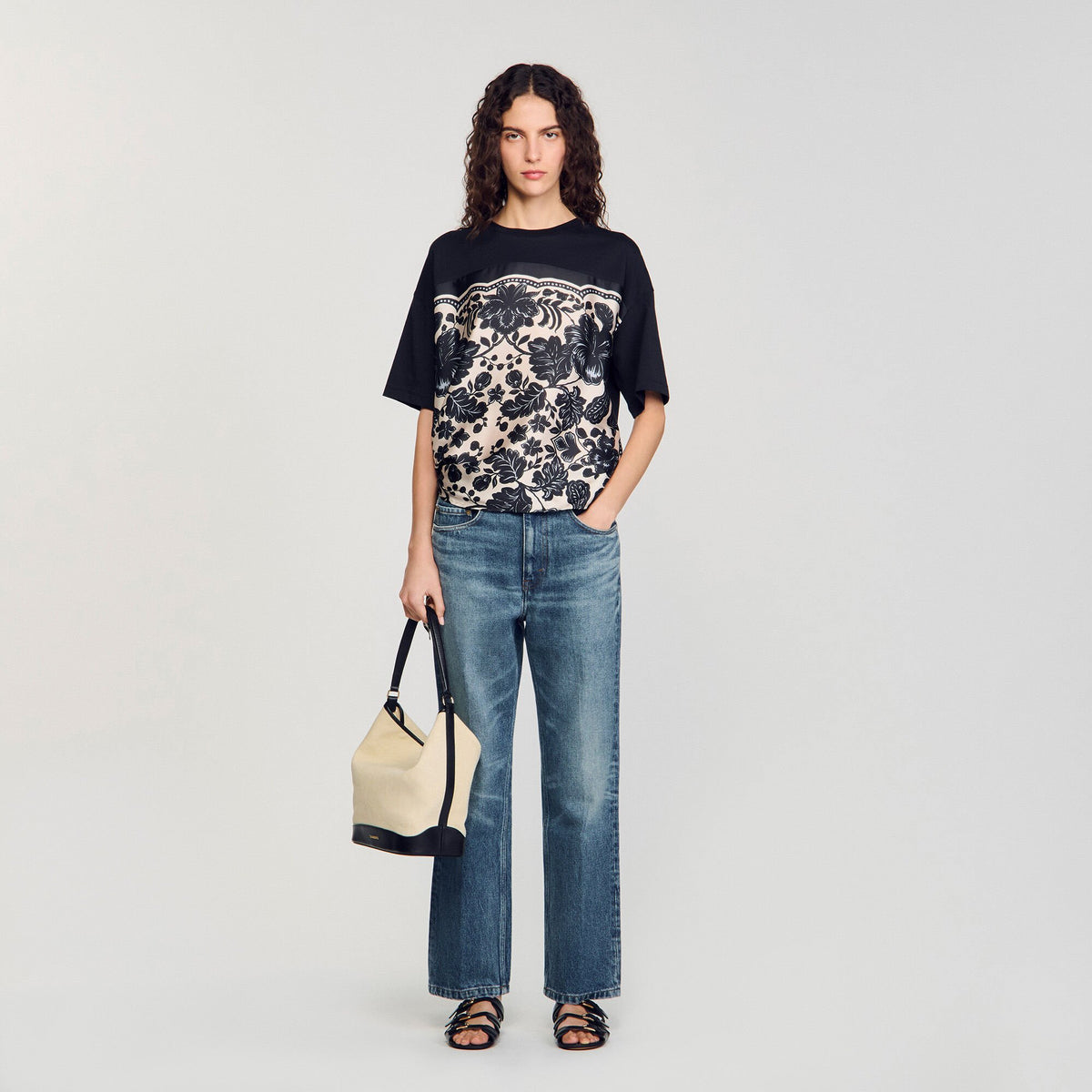 Sandro Women Floral motif T-shirt