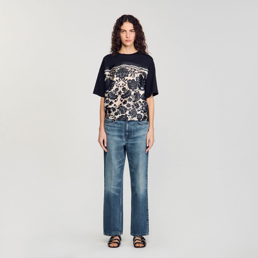 Sandro Women Floral motif T-shirt