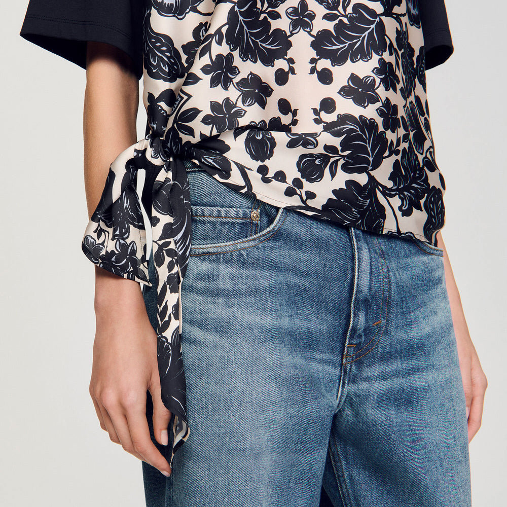 Sandro Women Floral motif T-shirt