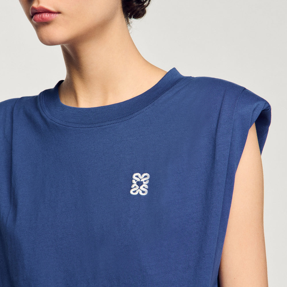 Sandro Women Short draped T-shirt