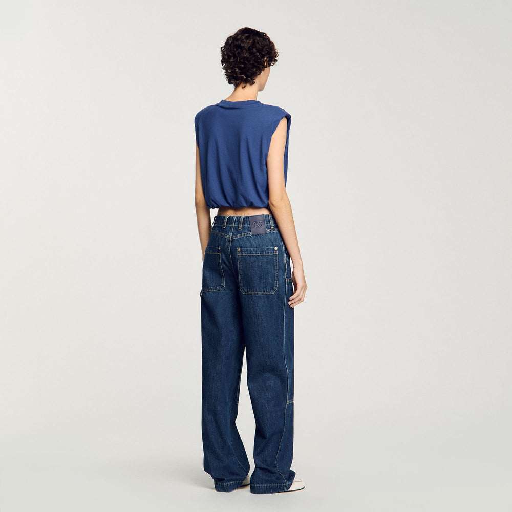 Sandro Women Short draped T-shirt
