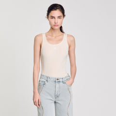 Sandro Women Rib knit vest top