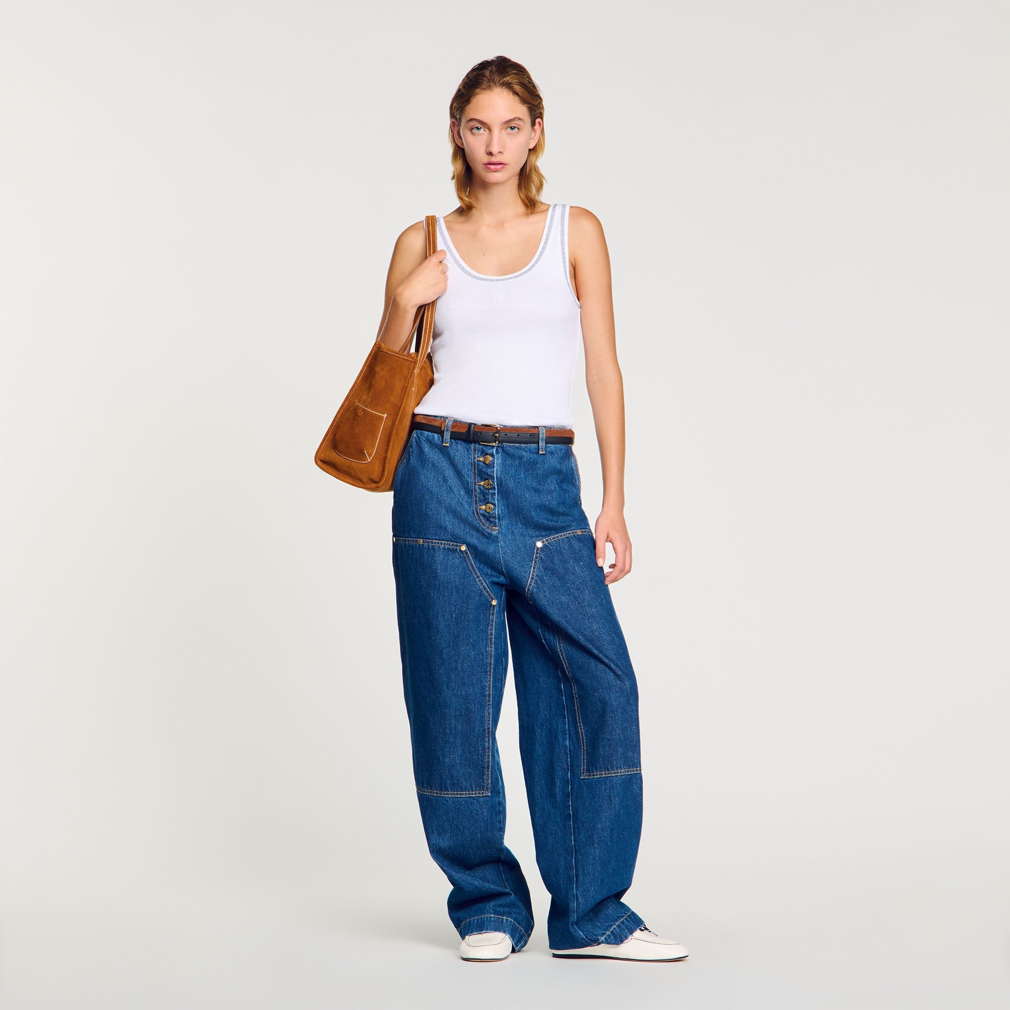 Sandro Women Ribbed vest top