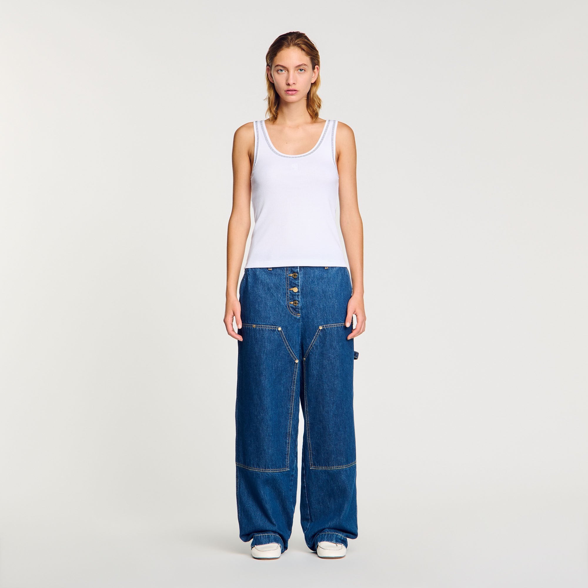 Sandro Women Ribbed vest top