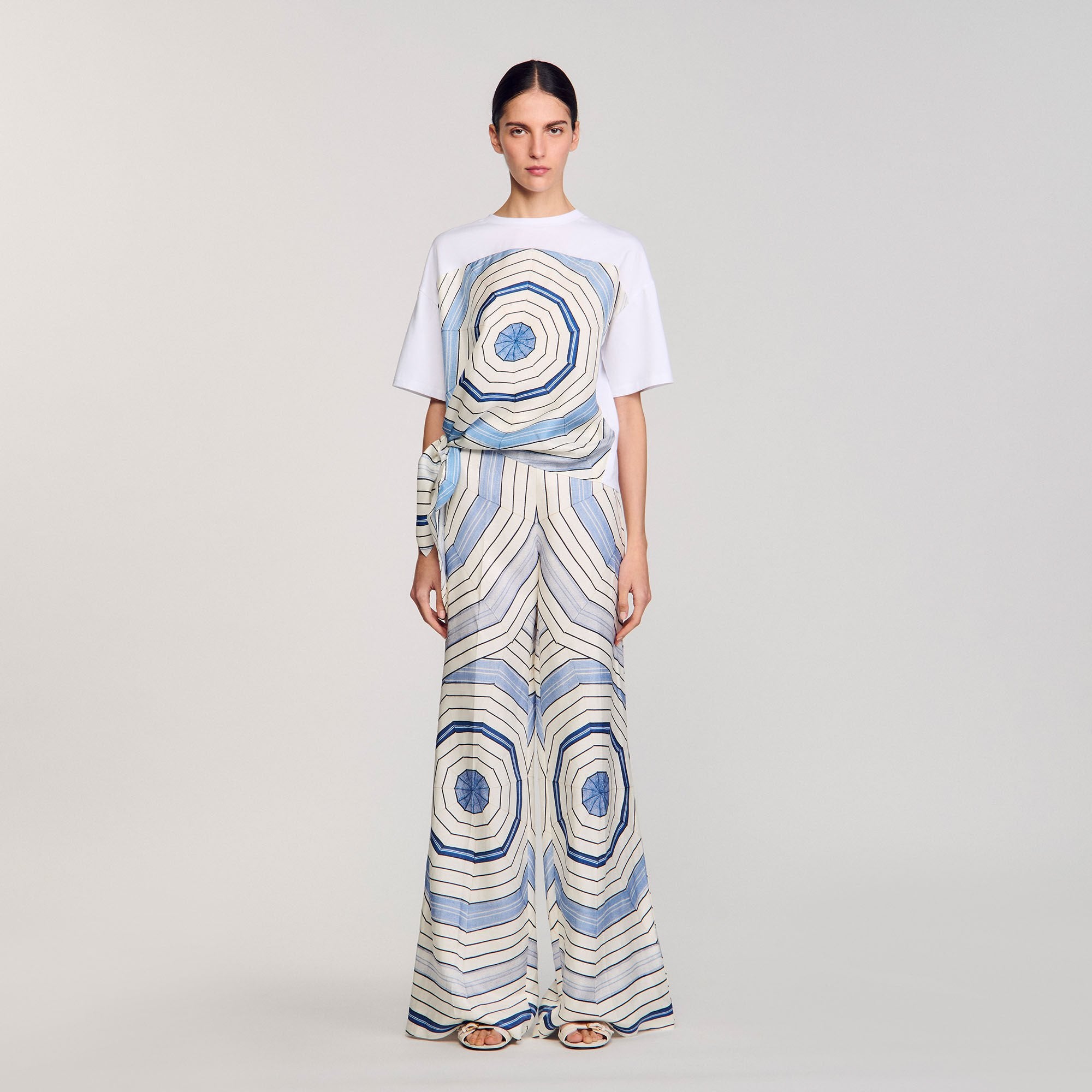 Sandro Women Spiral print T-shirt