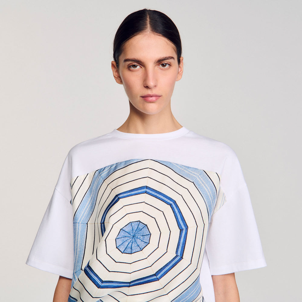 Sandro Women Spiral print T-shirt