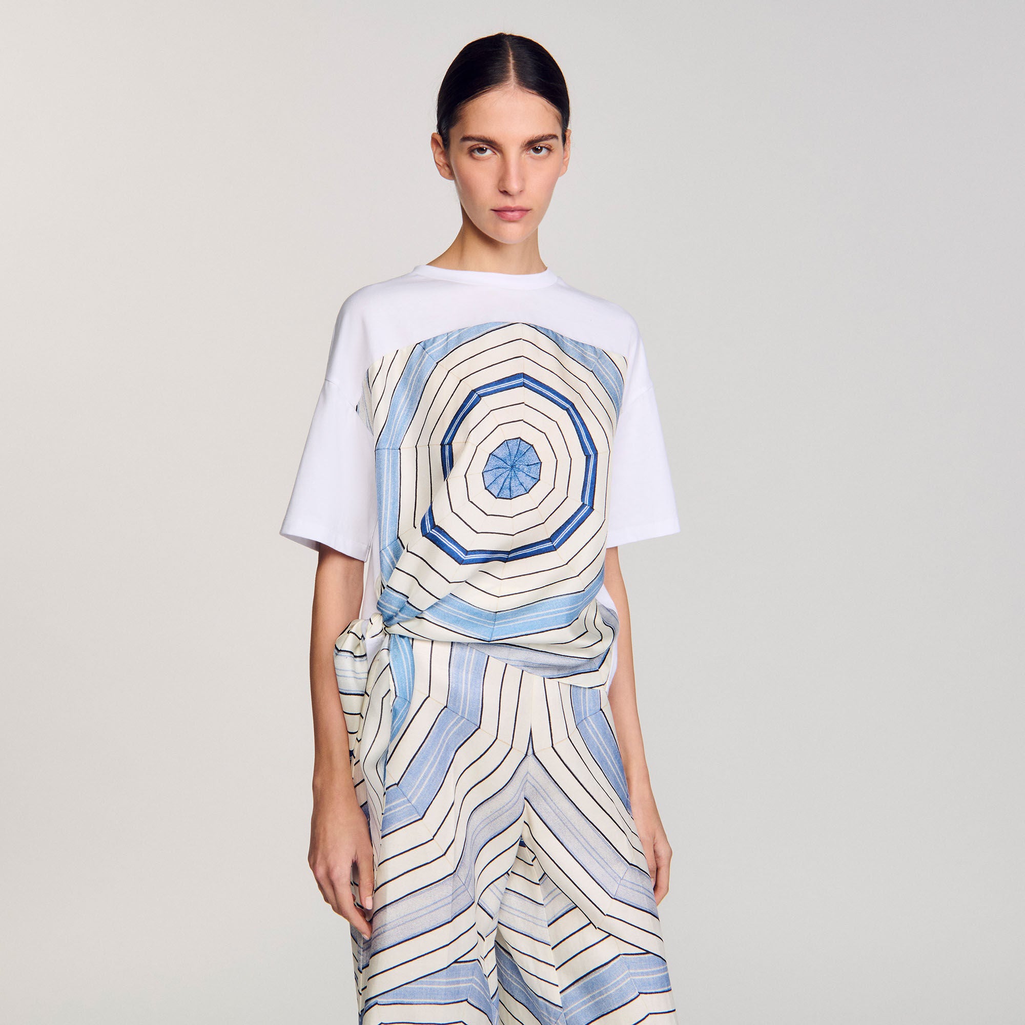 Sandro Women Spiral print T-shirt