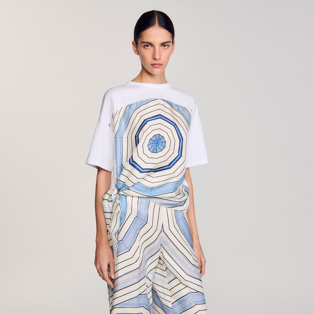 Sandro Women Spiral print T-shirt