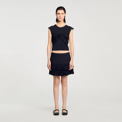 Sandro Women Draped T-shirt