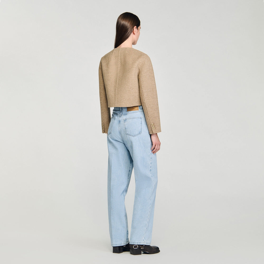 Sandro Women Cropped button-down jacket