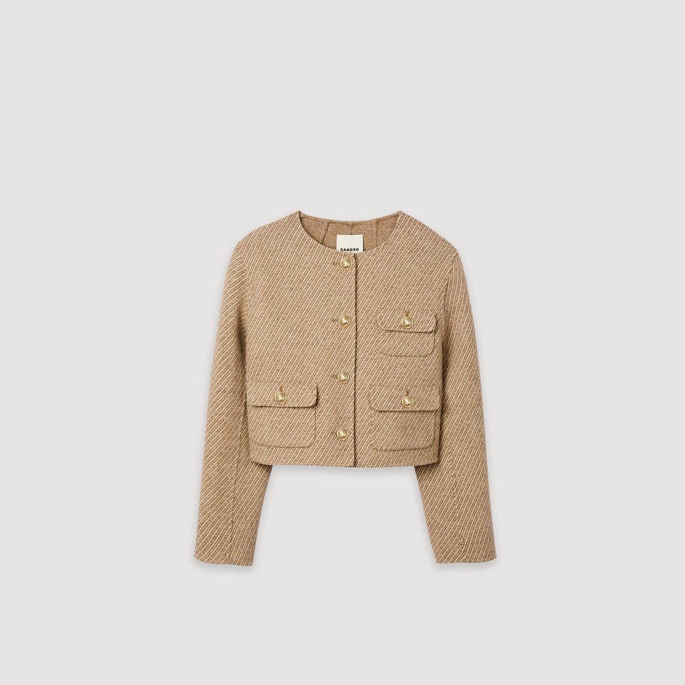 Sandro Women Cropped button-down jacket