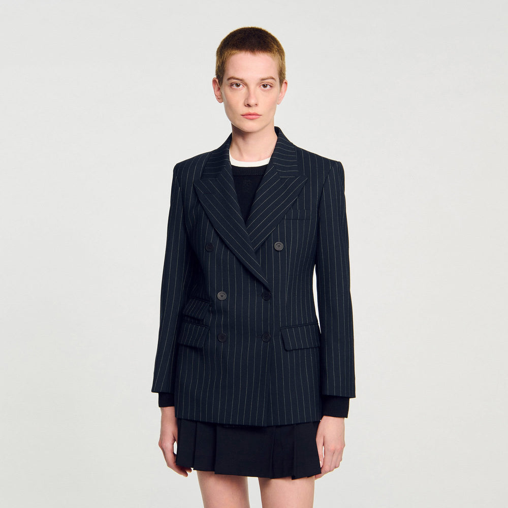 Sandro Women Striped suit jacket