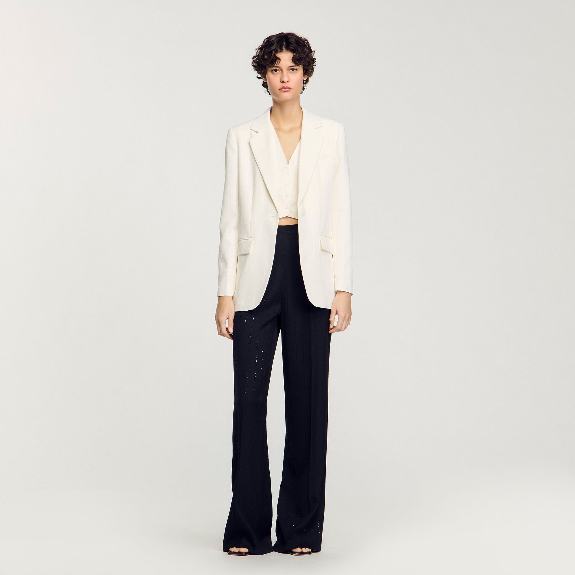 Sandro Women Sequinned suit jacket