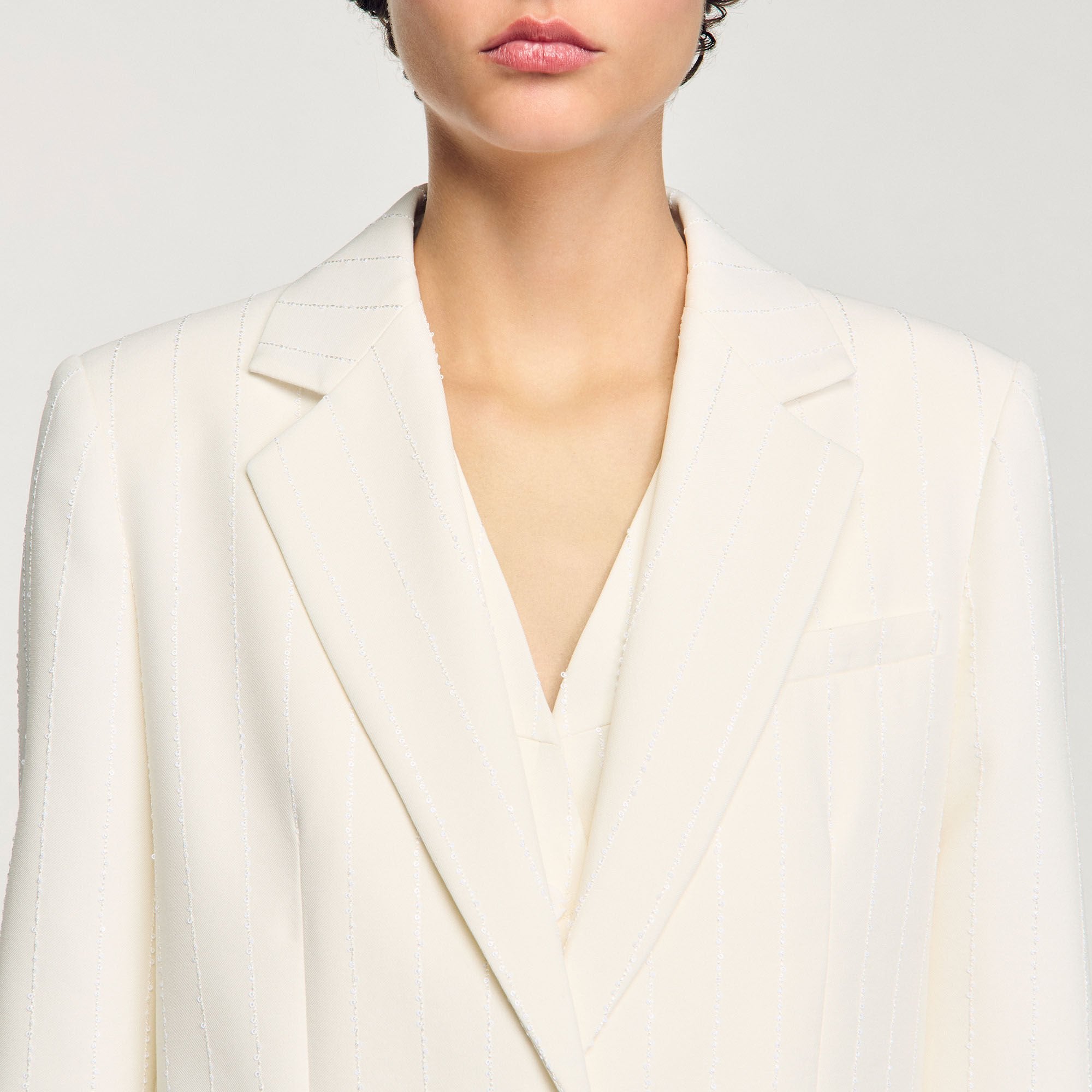 Sandro Women Sequinned suit jacket