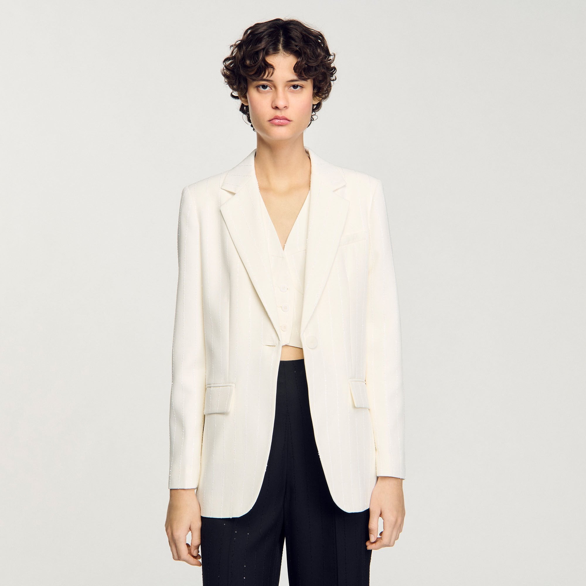 Sandro Women Sequinned suit jacket