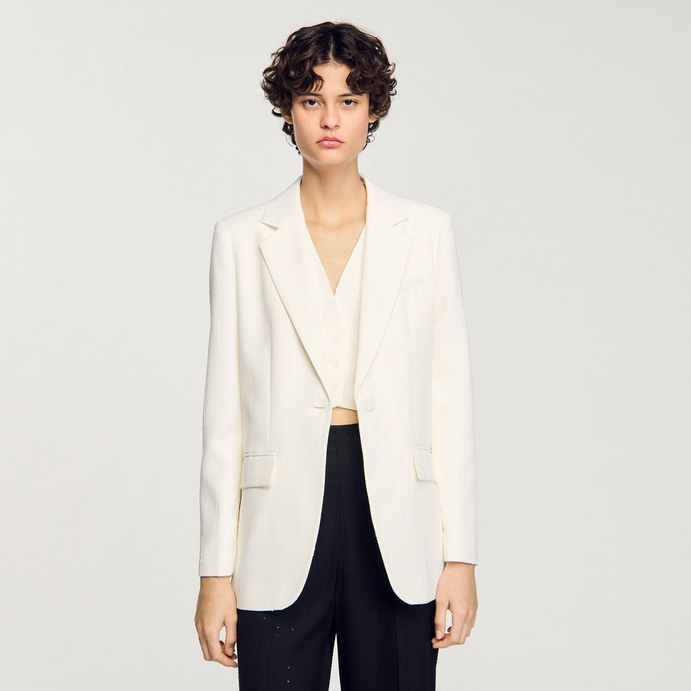 Sandro Women Sequinned suit jacket