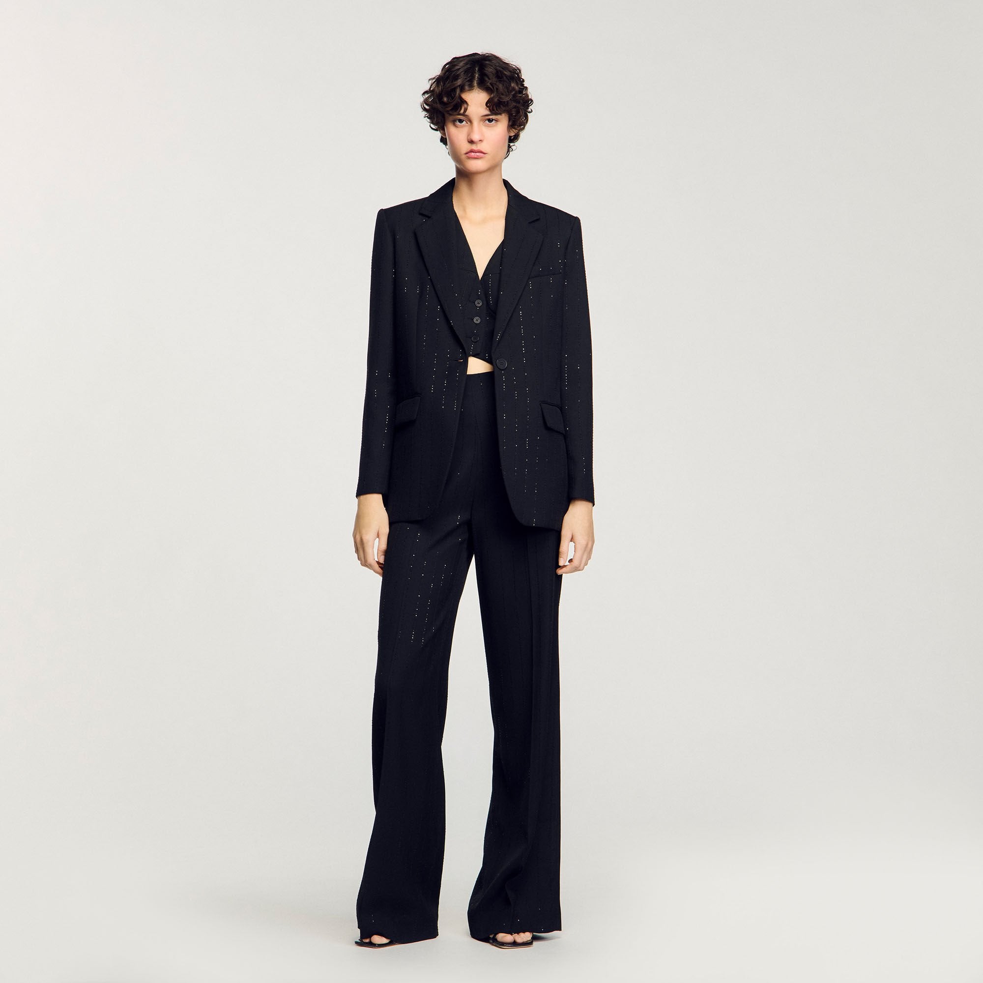 Sandro Women Sequinned suit jacket