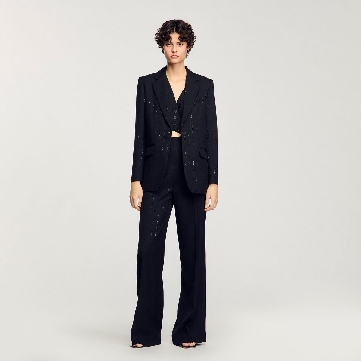 Sandro Women Sequinned suit jacket