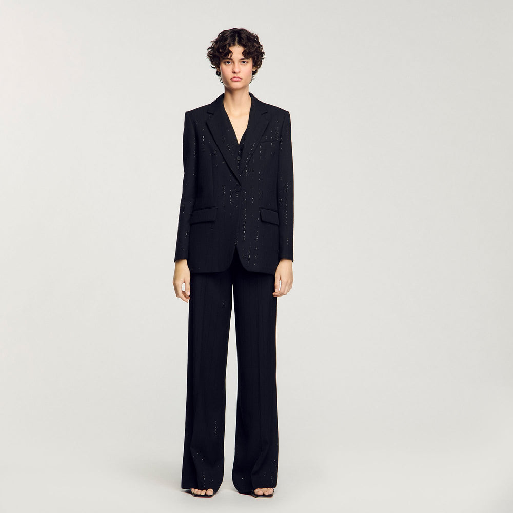 Sandro Women Sequinned suit jacket