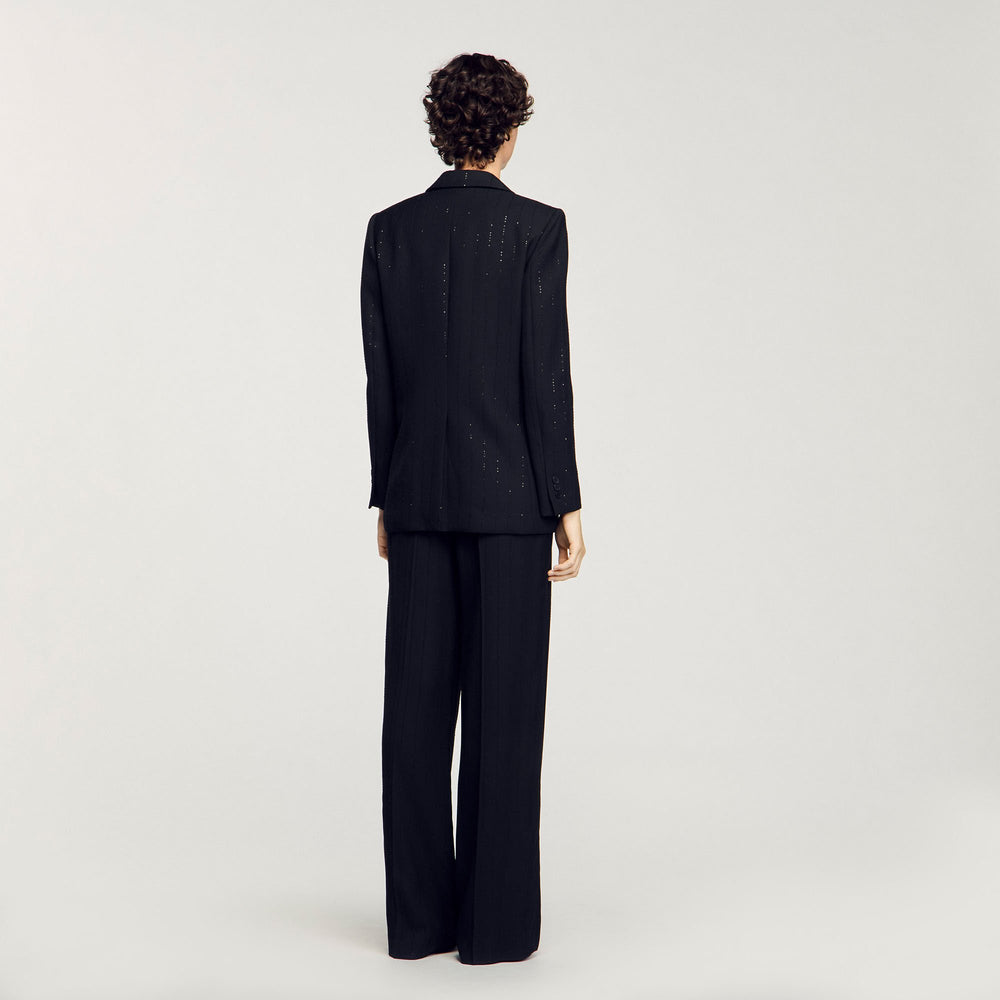 Sandro Women Sequinned suit jacket