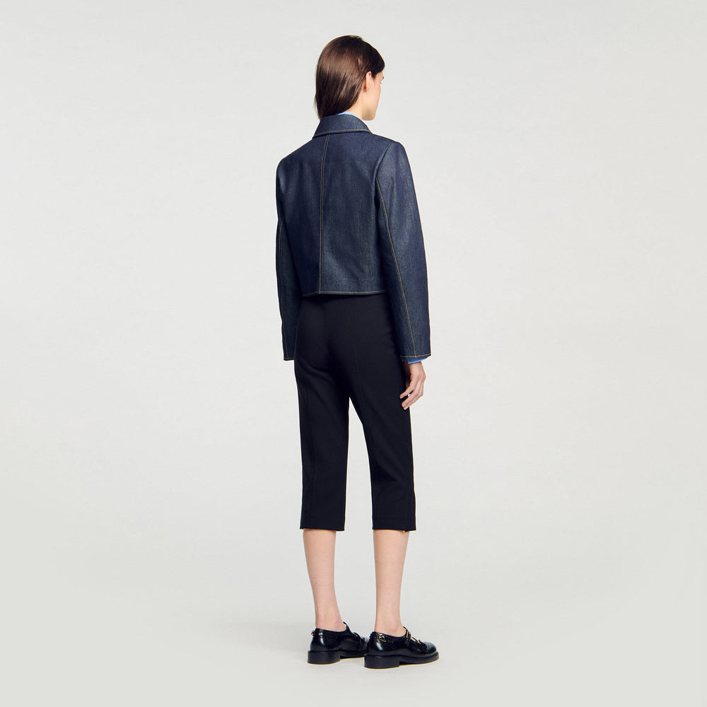 Sandro Women Denim tailored jacket