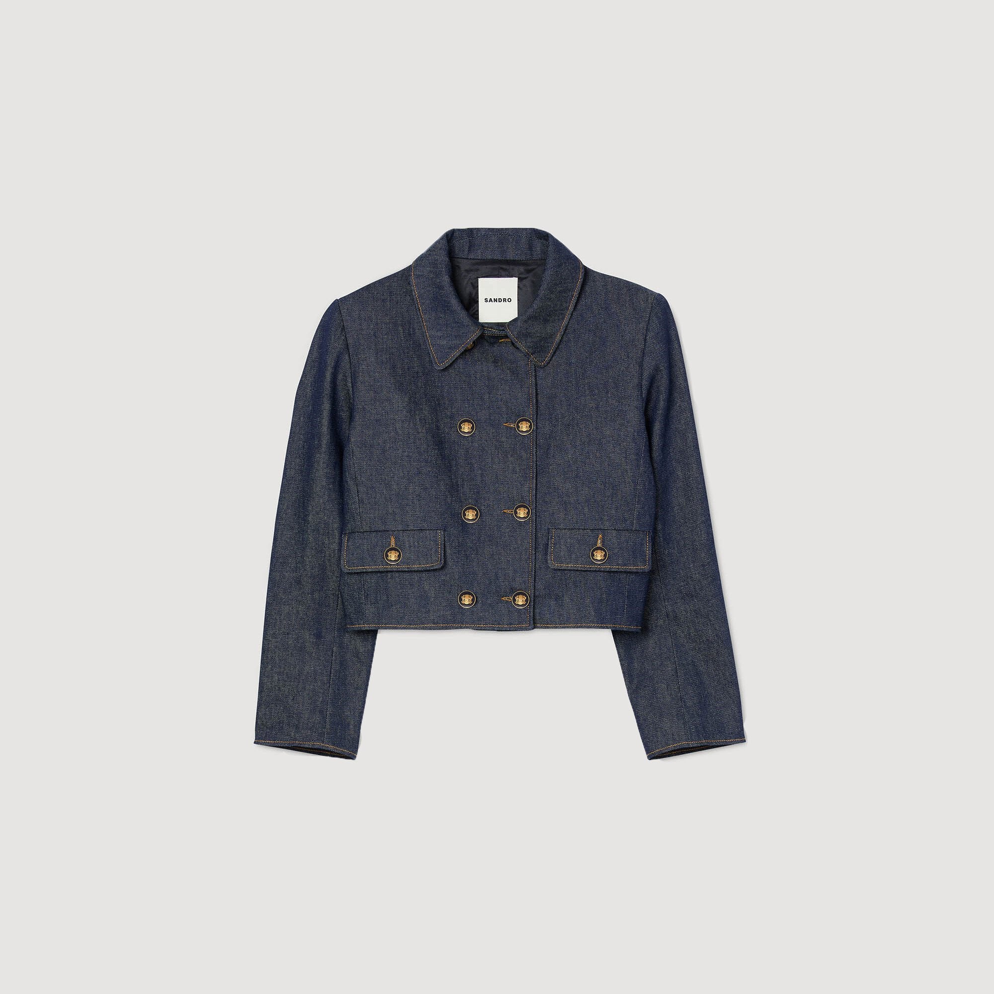 Sandro Women Denim tailored jacket