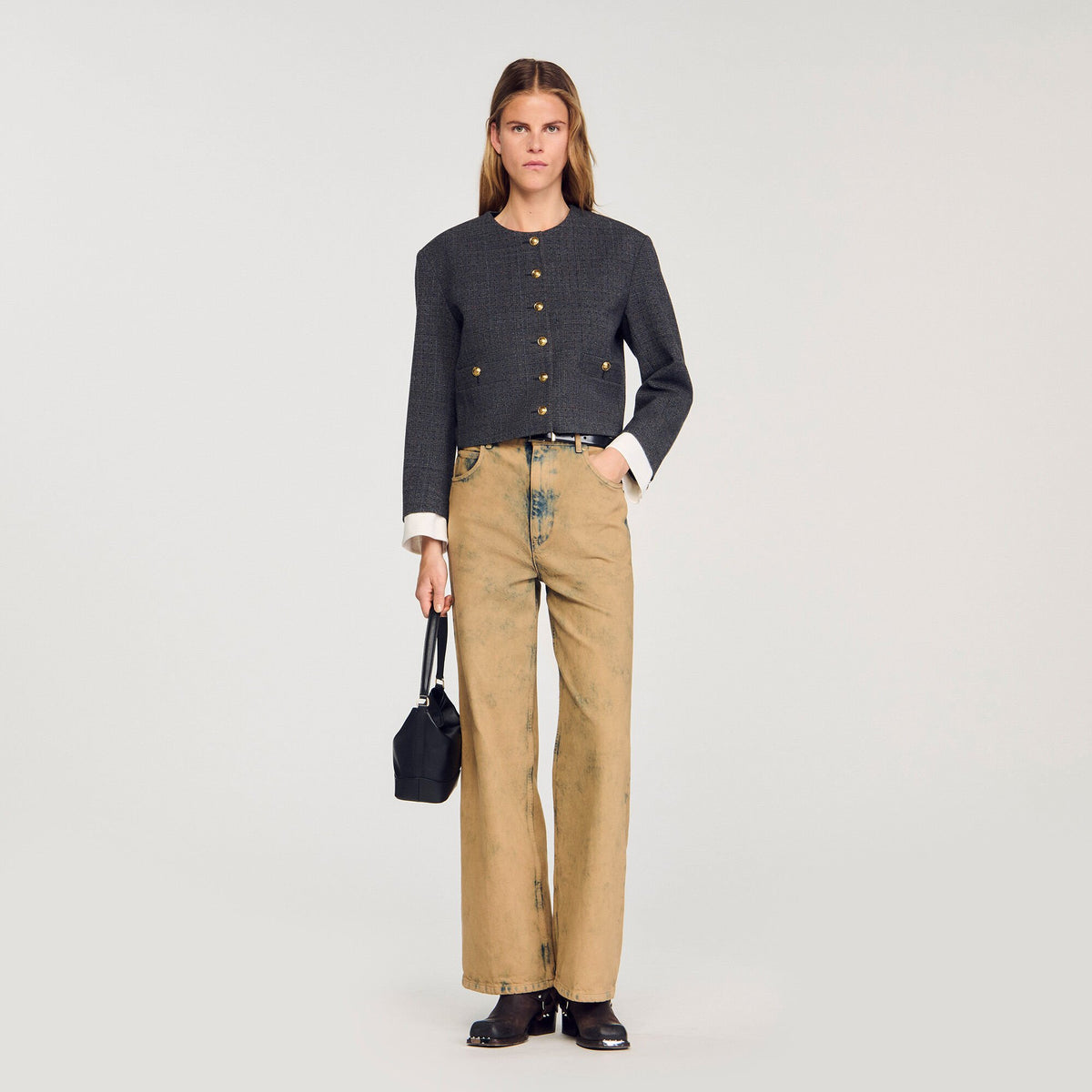 Sandro Women Rhinestone tailored jacket